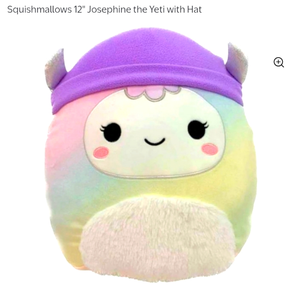 Squishmallows 12" Josephine the Yeti with Hat - Purple and Pastel
